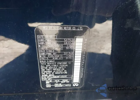 2021 Infiniti Qx50 Luxe Awd из США, поврежденный, VIN 3PCAJ5BB3MF100632